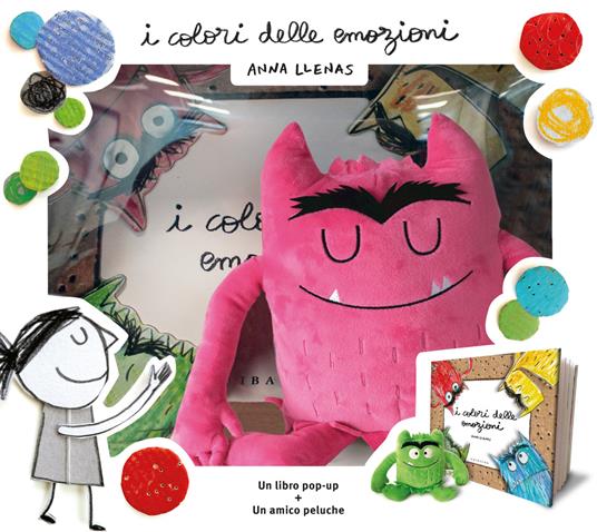 I colori delle emozioni pop up. Ediz. a colori. Con minipeluche rosa - Anna Llenas - copertina