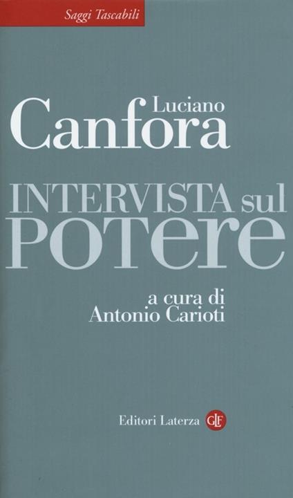 Intervista sul potere - Luciano Canfora - copertina