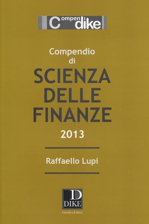 Compendio di scienza delle finanze - Raffaello Lupi - copertina