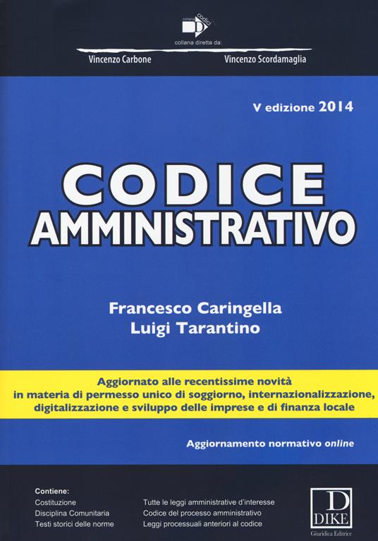 Codice amministrativo - Francesco Caringella,Luigi Tarantino - copertina