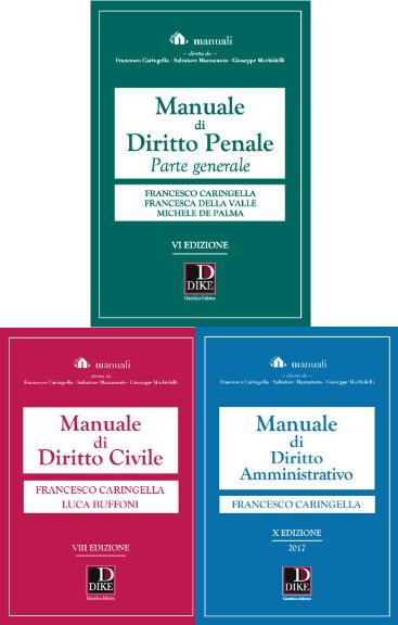 Manuale di diritto civile-Manuale di diritto amministrativo-Manuale di diritto penale. Parte generale - copertina