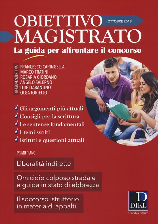 Obiettivo magistrato. La guida per affrontare il concorso (2018). Vol. 10: Ottobre. - copertina