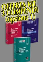 Kit Compendi Maior: Compendio di diritto civile-Compendio di diritto amministrativo-Compendio di diritto penale. Parte generale