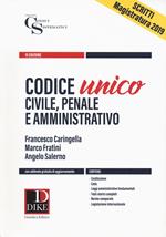 Codice unico. Civile, penale e amministrativo. Con espansione online