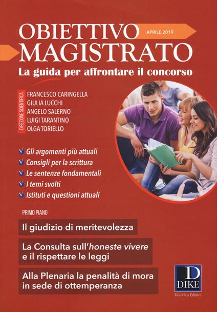 Obiettivo magistrato. La guida per affrontare il concorso (2019). Vol. 4: Aprile. - copertina