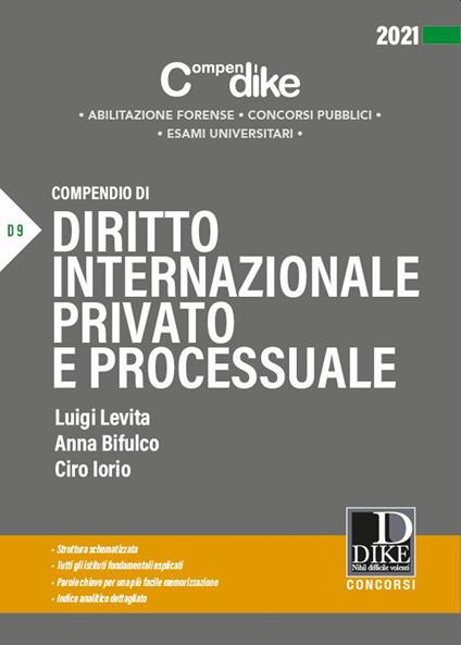 Compendio di diritto internazionale privato e processuale - Luigi Levita,Ciro Iorio,Anna Bifulco - copertina