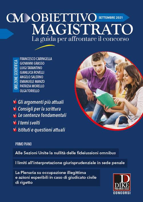 Obiettivo magistrato. La guida per affrontare il concorso (2021). Vol. 6: Settembre. - copertina