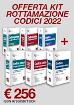 Kit codici magistratura 2022: Codici Magistratura-Codice unico