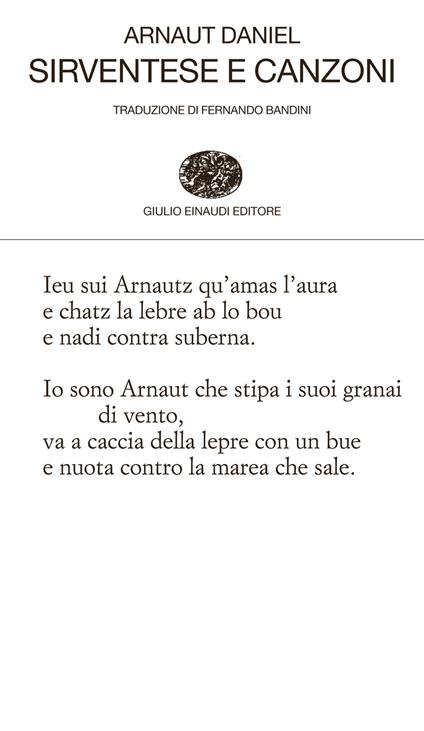 Sirventese e canzoni - Arnaut Daniel,Fernando Bandini - ebook