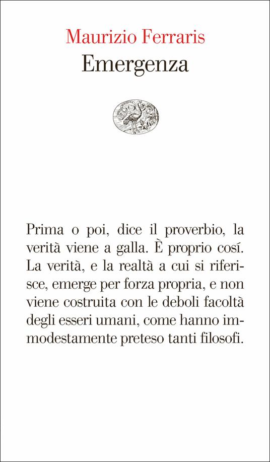 Emergenza - Maurizio Ferraris - ebook