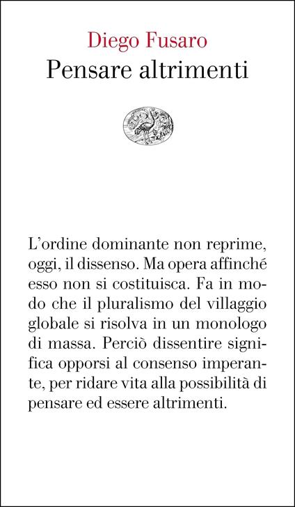 Pensare altrimenti - Diego Fusaro - ebook