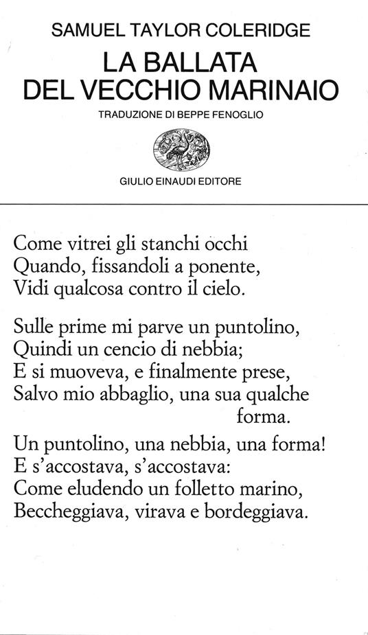 La ballata del vecchio marinaio - Samuel Taylor Coleridge,Beppe Fenoglio - ebook