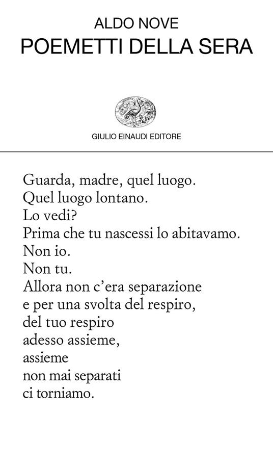 Poemetti della sera - Aldo Nove - ebook