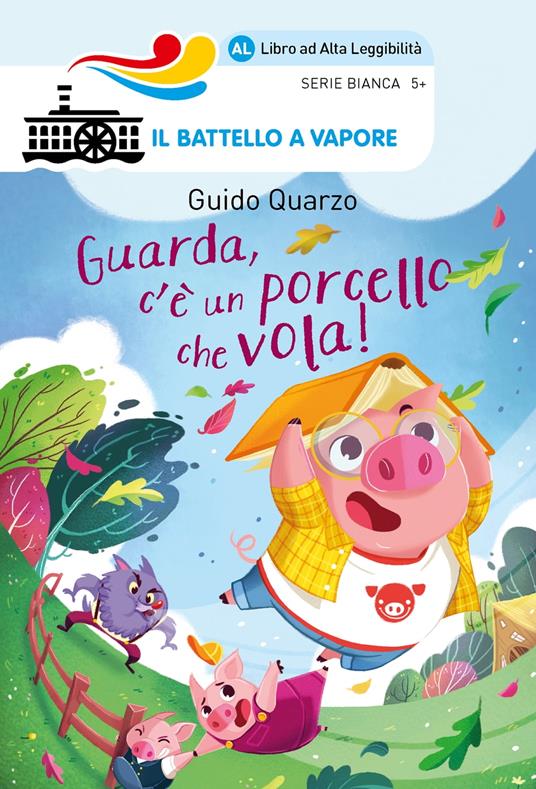 Guarda, C'È Un Porcello Che Vola! Edizione Alta Leggibilità. Illustrato. - Guido Quarzo - ebook