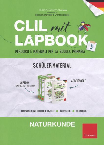 CLIL mit lapbook. Naturkunde. Terza. Schüler material - copertina