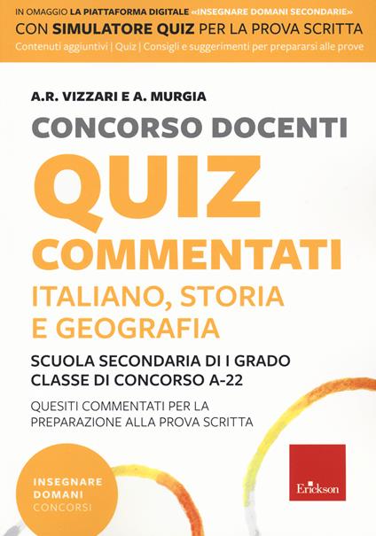 Concorso docenti. Italiano, storia, geografia. Scuola secondaria