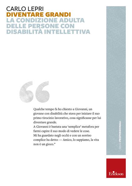 Diventare grandi. La condizione adulta delle persone con disabilità intellettiva - Carlo Lepri - ebook