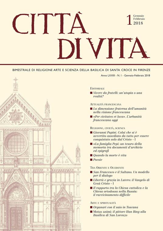 Città di vita (2018). Vol. 1: Gennaio-Febbraio. - copertina