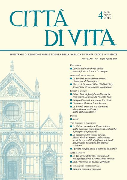 Città di vita (2019). Vol. 4: Luglio-Agosto. - copertina