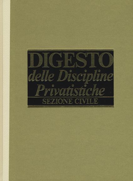 Digesto delle discipline privatistiche. Sezione civile. Aggiornamento. Vol. 12 - copertina