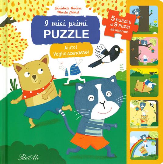 Aiuto! Voglio scendere! I miei primi puzzle. Ediz. a colori - Bénédicte Rivière,Marta Cabrol - copertina