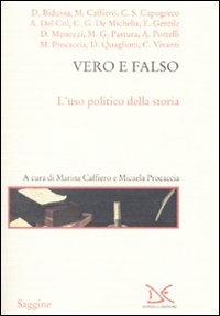 Vero e falso. L'uso politico della storia - copertina