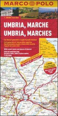 Umbria, Marche 1:200.000. Ediz. multilingue - copertina