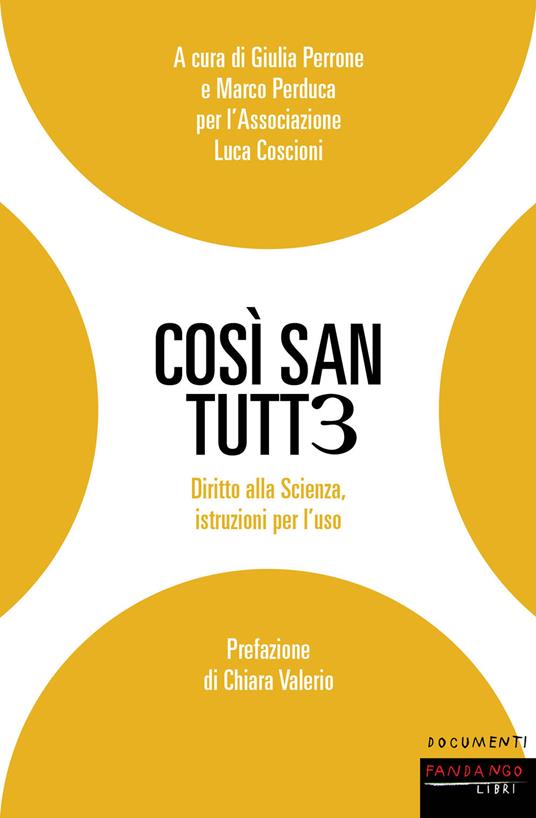 Così san tutt3. Diritto alla Scienza, istruzioni per l'uso - copertina