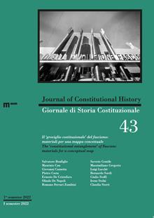 Giornale di storia Costituzionale-Journal of Constitutional history (2022). Ediz. bilingue. Vol. 43: Il "groviglio costituzionale" del