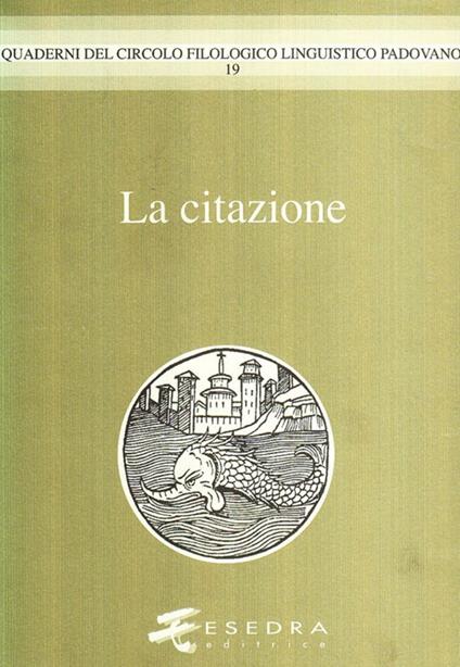 La citazione - copertina