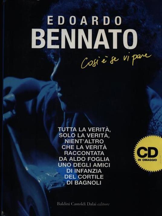 Edoardo Bennato. Così è se vi pare. Con CD Audio - Aldo Foglia - copertina