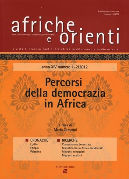 Afriche e orienti (2012) vol. 1-2. Percorsi della democrazia in Africa - copertina