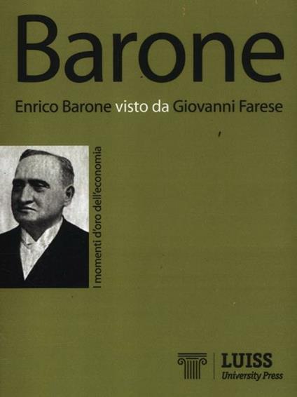 Enrico Barone visto da Giovanni Farese - Giovanni Farese - copertina