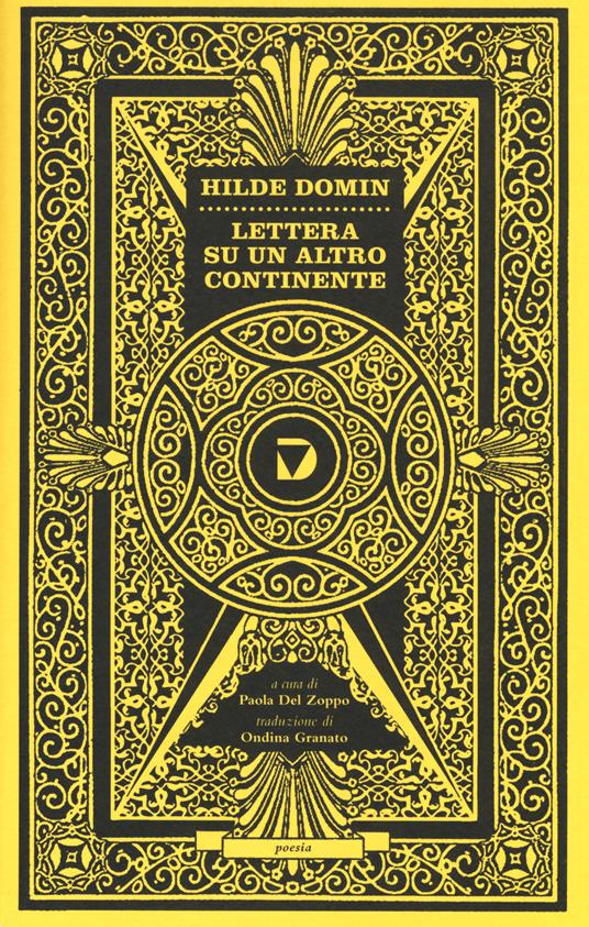 Lettera su un altro continente. Testo tedesco a fronte - Hilde Domin - copertina