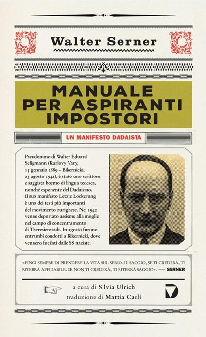 Manuale per aspiranti impostori. Un manifesto dadaista - Walter Serner - copertina