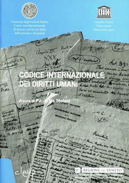 Codice internazionale dei diritti umani - copertina