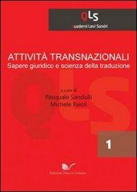 Attività transnazionali, sapere giuridico e scienza della traduzione - copertina