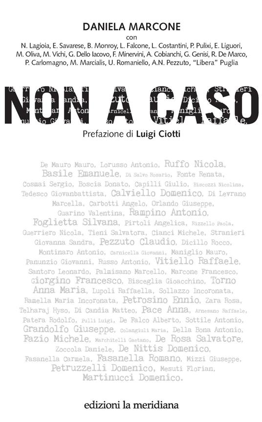 Non a caso - Daniela Marcone - copertina