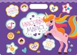 Unicorni magici. Colora, attacca e stacca. Con adesivi. Ediz. a colori