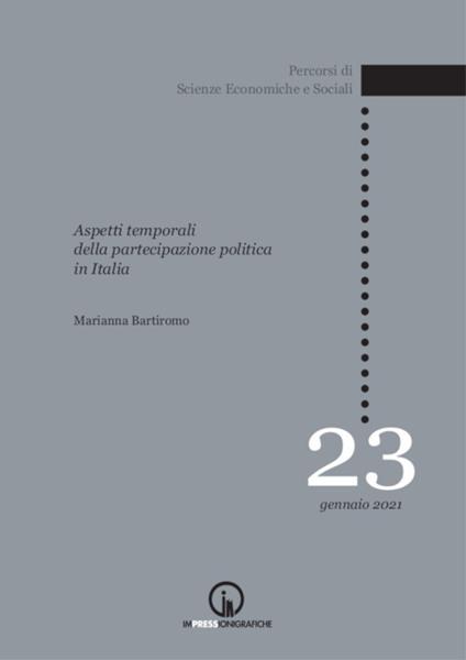 Aspetti temporali della partecipazione politica in Italia - Marianna Bartiromo - copertina