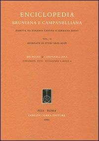 Enciclopedia bruniana e campanelliana. Vol. 2: Giornate di studi (2005-2008). - copertina