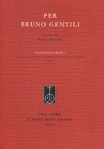 Per Bruno Gentili