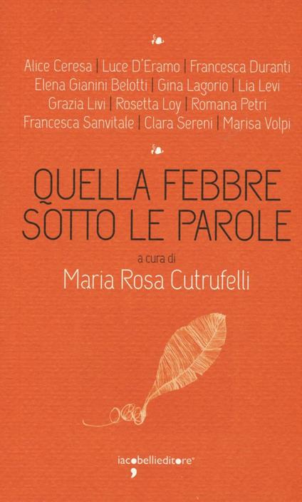 Quella febbre sotto le parole - copertina