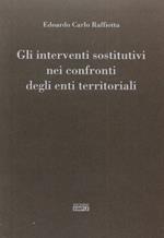 Gli interventi sostitutivi nei confronti degli enti territoriali