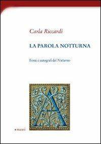 La parola notturna - Carla Riccardi - copertina