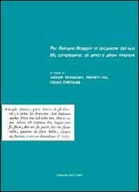 Féch, cun la o comu fuguus. Per Romano Broggini in occasione del suo 85º compleanno, gli amici allievi milanesi - copertina