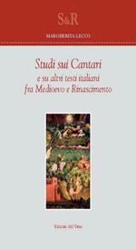 Studi sui cantari e su altri testi italiani fra Medioevo e Rinascimento