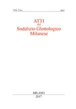 Atti del sodalizio glottologico milanese. Nuova serie (2015). Vol. 10