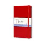 Album per schizzi Art Sketchbook Moleskine large copertina rigida rosso. Scarlet Red