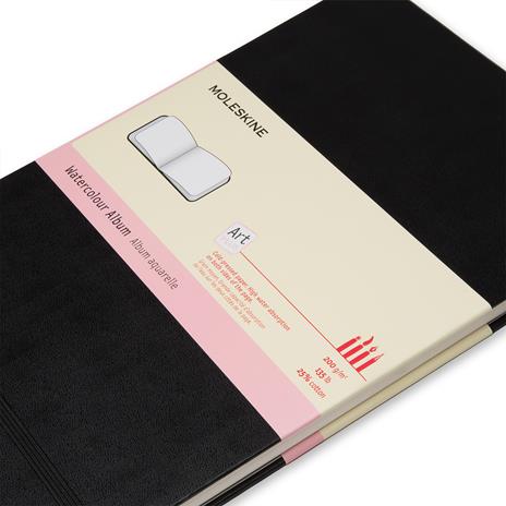 Album per acquerelli Art Watercolor Album Moleskine A4 copertina rigida nero. Black - 2